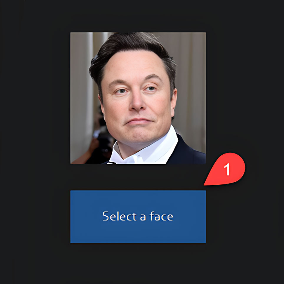 Step 1: Select a face